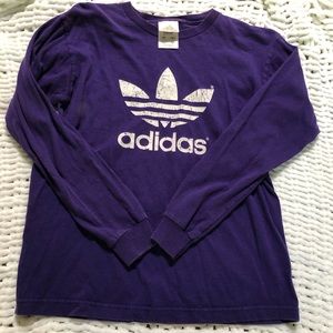 Boys adidas purple long sleeve